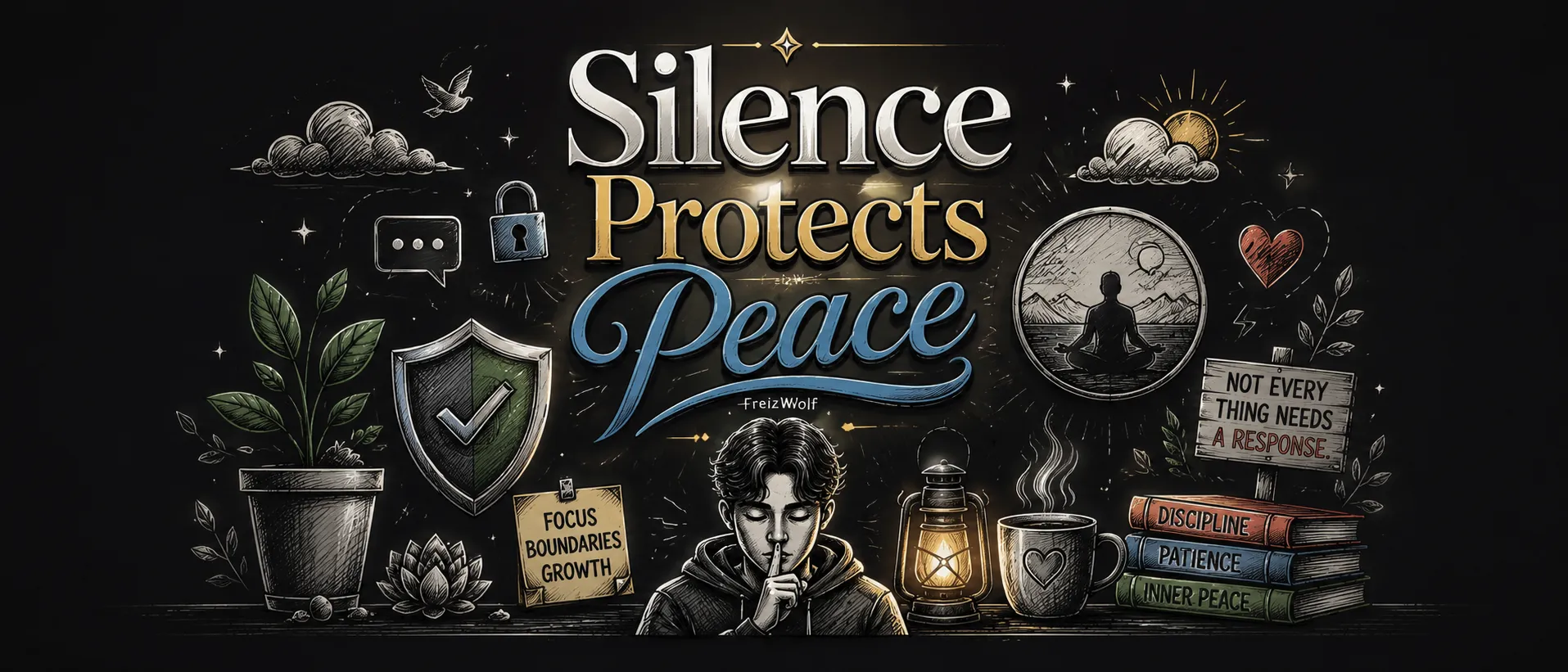 Silence and inner peace reflection