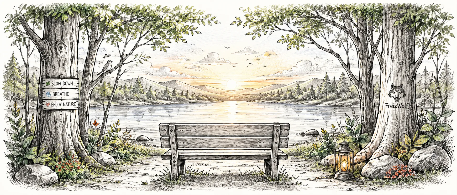 Peaceful solitude after life's challenges