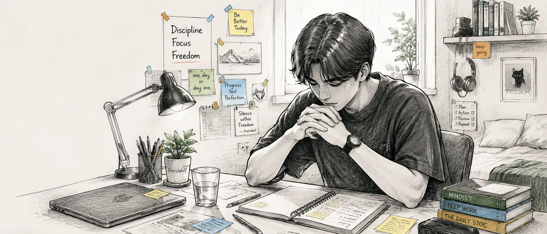 Quiet reflection under pressure