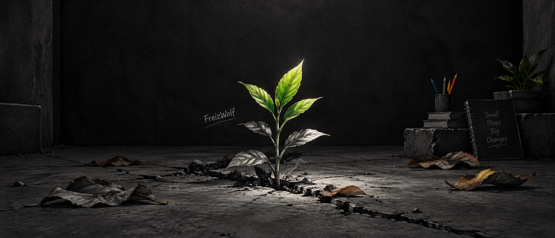 Personal growth happening quietly without recognition