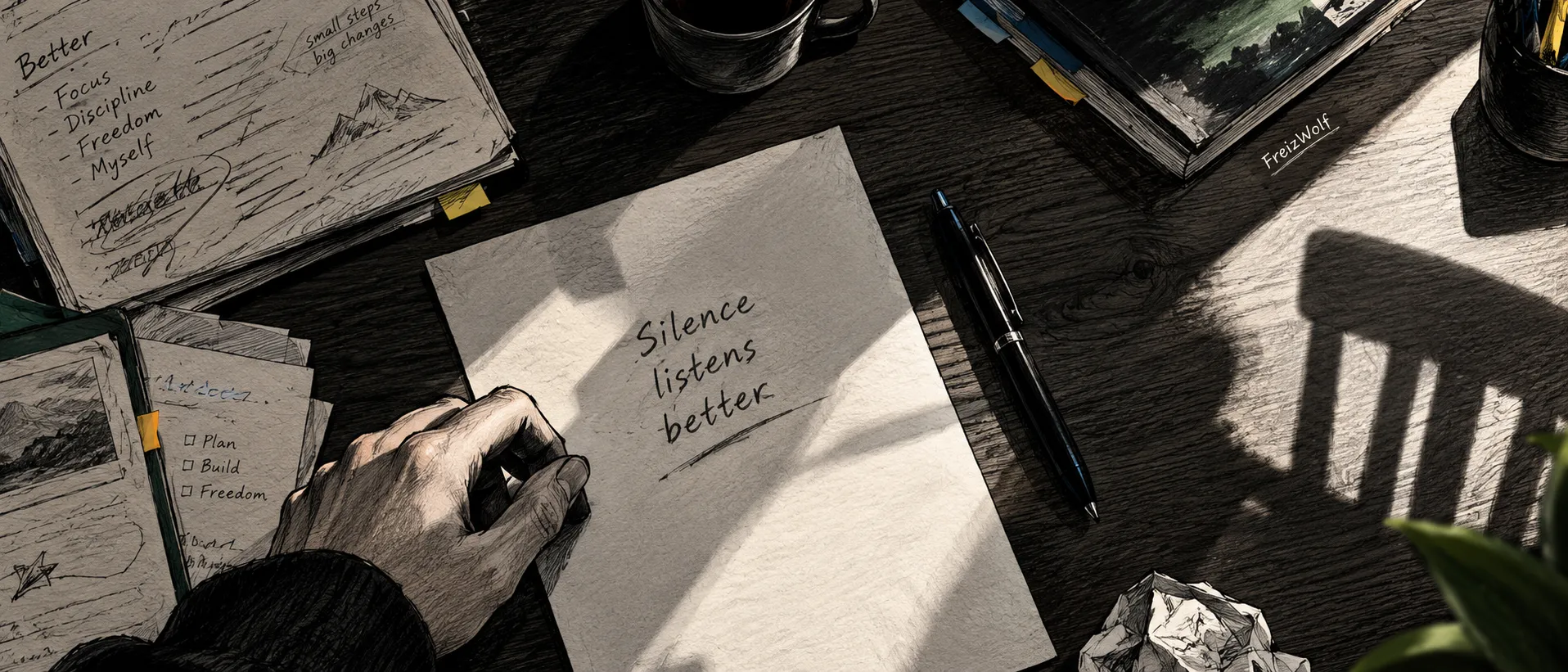 A quiet night representing solitude and self-reflection
