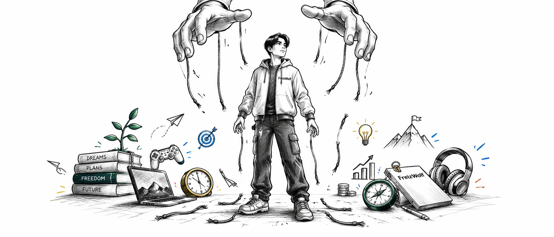 A visual representation of personal control and freedom